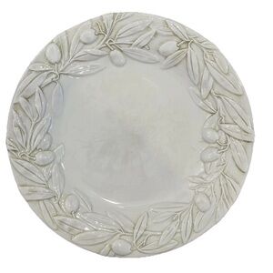 Williams Sonoma Tuscan Olive Dinner Plate Dish Italy Made